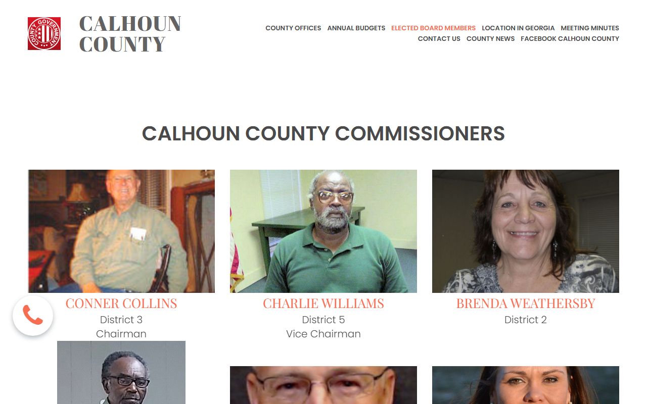 Calhoun County Clerk of Superior Court county contact context