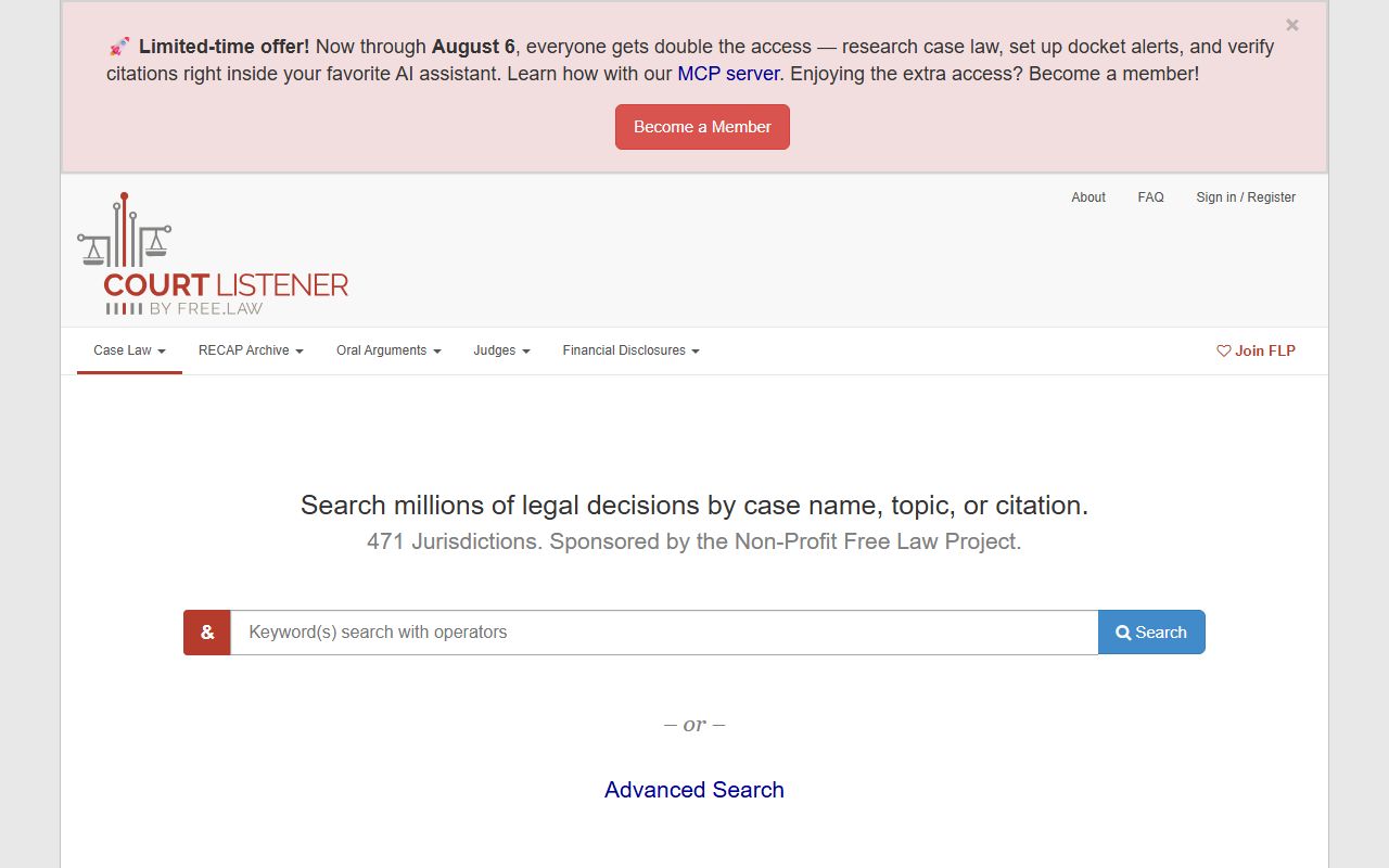 Calhoun County inmate records CourtListener legal search