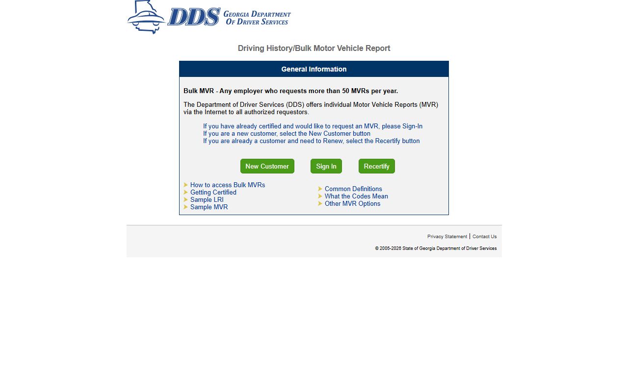 Calhoun County traffic court records DDS online MVR portal